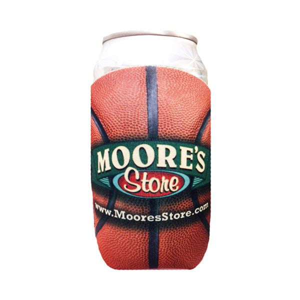 Premium Full Color Dye Sublimation Collapsible Foam Basketball Coolie - Bulk