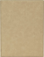 7" x 9" Light Brown Laserable Leatherette Plaque Award