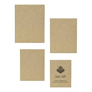 Light Brown Laserable Leatherette Plaque Award