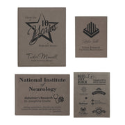 Gray Laserable Leatherette Plaque Award