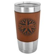 Polar Camel 20 oz. Rawhide Leatherette Grip Tumbler with Standard Lid