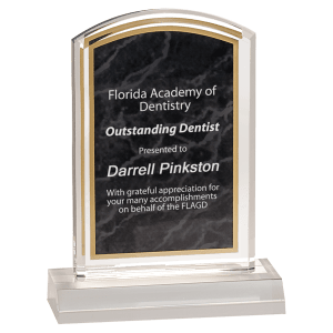 Marbleized Acrylic with 5" Base Award
