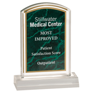 Marbleized Acrylic with 5" Base Award