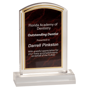 Marbleized Acrylic with 5" Base Award