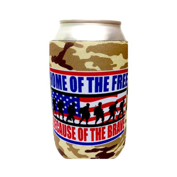 Premium Urban Camo Full Color Dye Sublimated Collapsible Foam Can Insulator - Bulk