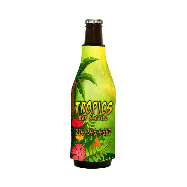 Premium Full Color Dye Sublimation Collapsible Foam Bottle Sleeve Insulator - Bulk