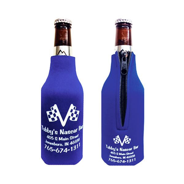 Premium Collapsible Foam Bottle Insulators W/ Zipper - Bulk