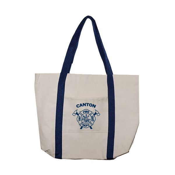 10oz Natural Canvas Tote Bag w/ Gusset and Small Pocket - 16" x 11" x 3" - Bulk