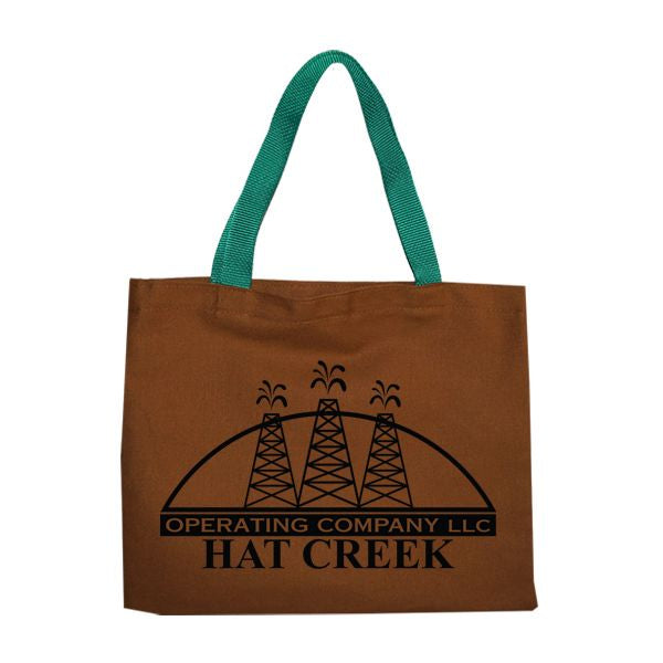 10oz Colored Canvas Flat Tote Bag - 14" x 11" - Bulk