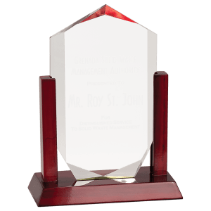 9" Clear Royal Crown Acrylic Award