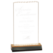 4 1/2" x 8" Gold Reflection Ice Top Acrylic Award