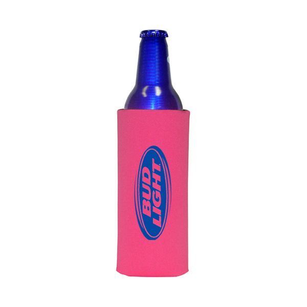 Premium Collapsible Foam 16 Oz. Budweiser Aluminum Bottle Coolies - Bulk