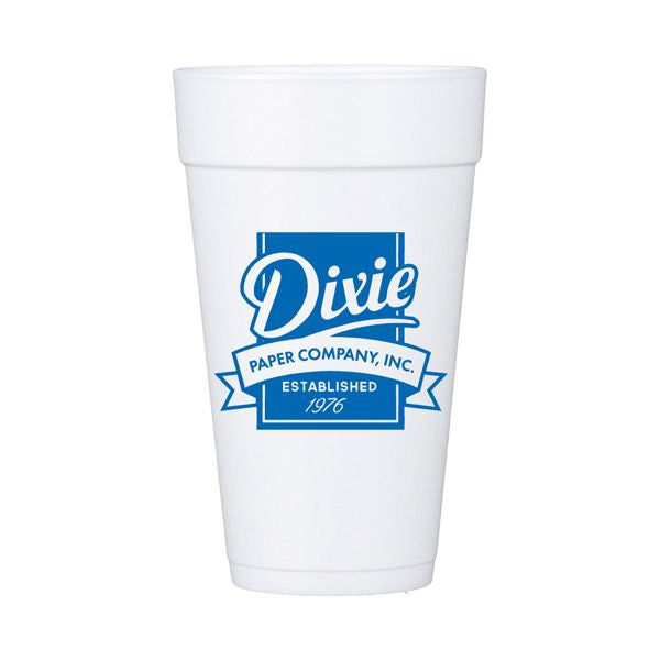 20 oz White Styrofoam Insulated Hot or Cold Foam Cup - Bulk