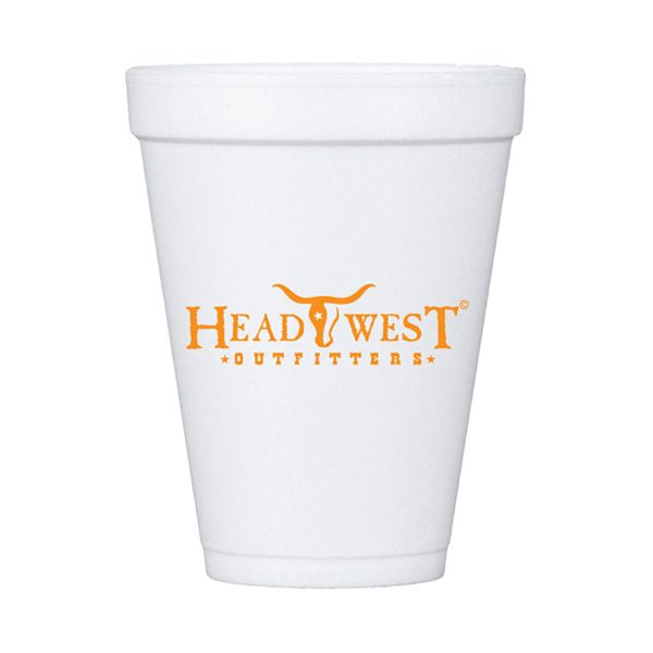 10 oz White Styrofoam Insulated Hot or Cold Foam Cup - Bulk