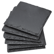 4" x 4" Square Slate Coaster Set-6 Piece