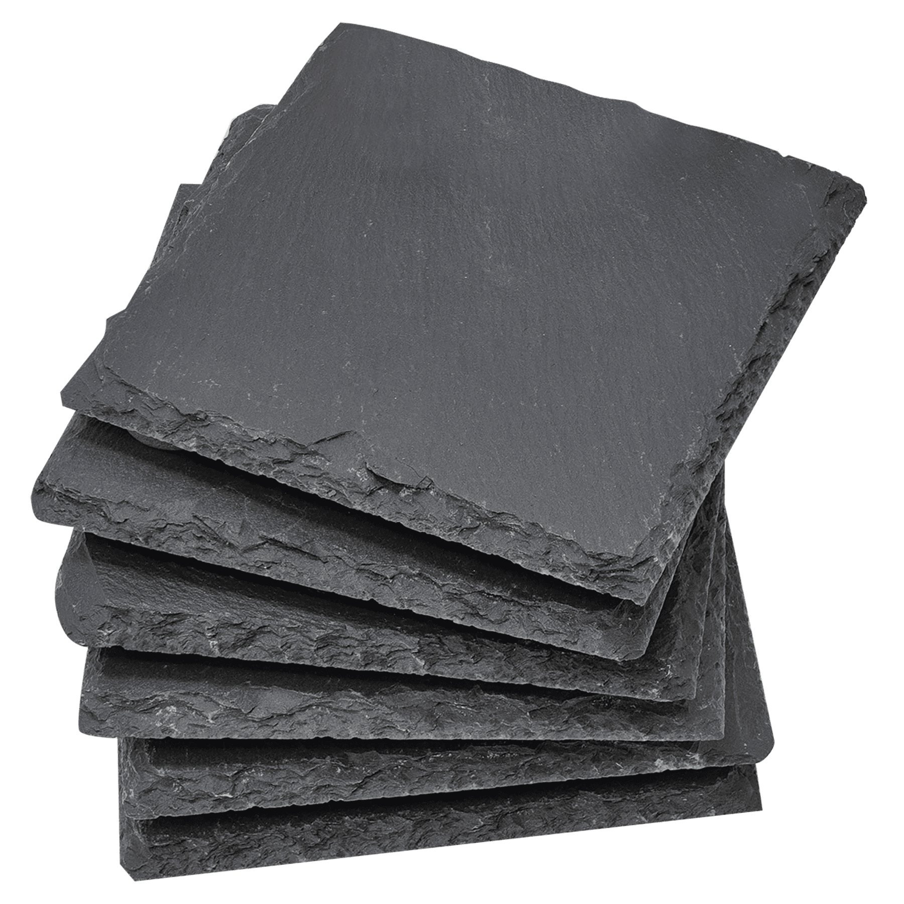 4" x 4" Square Slate Coaster Set-6 Piece