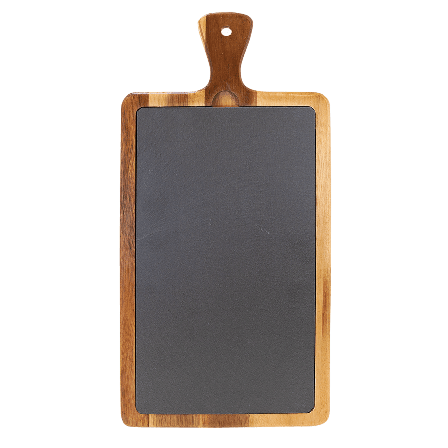 16" x 7 3/4" Acacia Wood/Slate Cutting Board