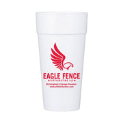 24 oz White Styrofoam Insulated Hot or Cold Foam Cup - Bulk