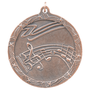 25 - 2 1/2" Antique Music Shooting Star Medal Award