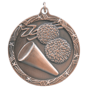 25 - 2 1/2" Antique Cheer Shooting Star Medal Award