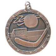 25 - 2 1/2" Antique Hockey Shooting Star Medal Award
