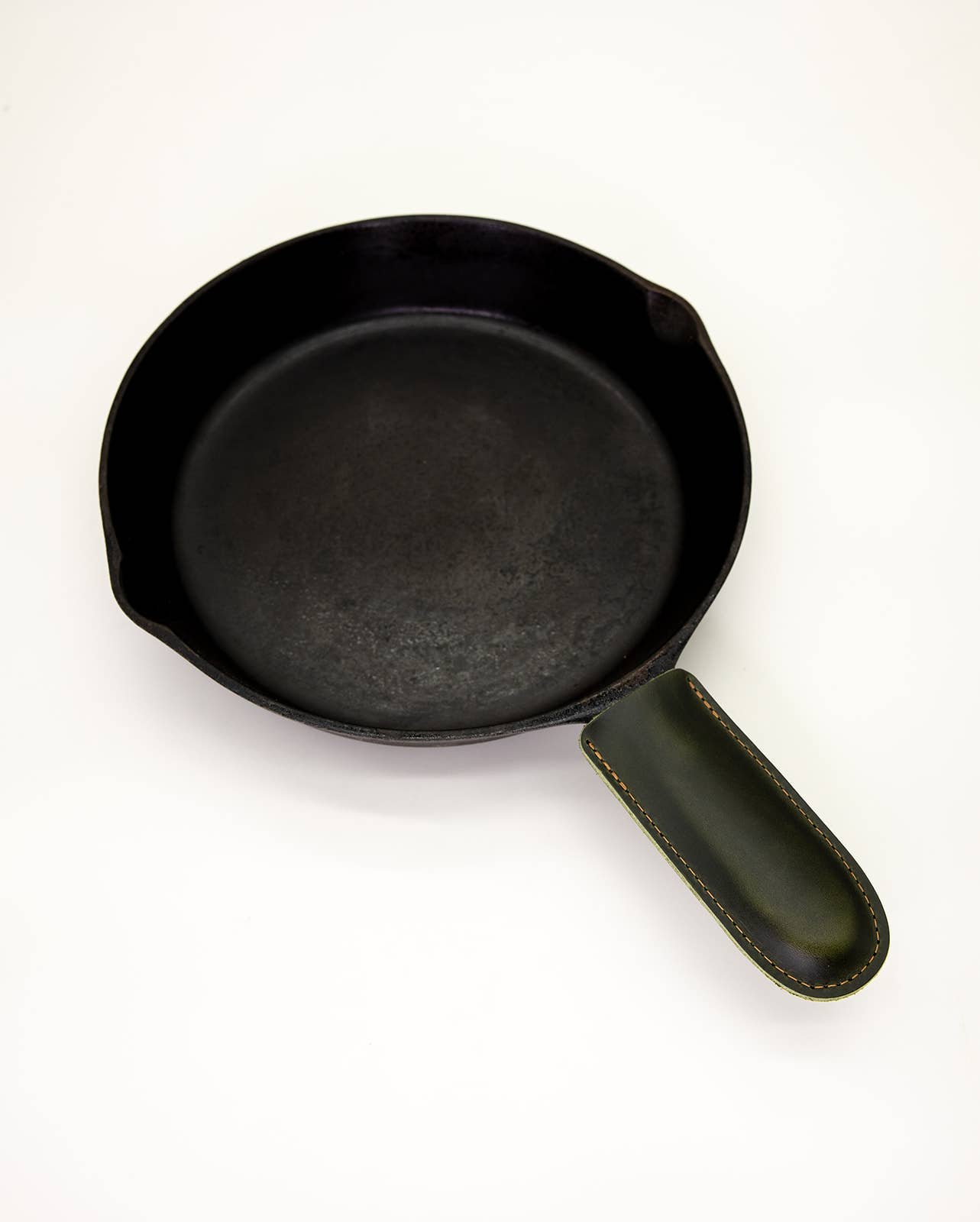 Leather Cast Iron Handle Cover
