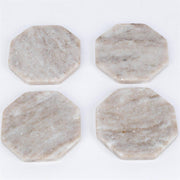 Hexagon Marble Coasters (Set Of 4) (Pk/03 Sets)