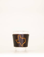 Leather Shot Glass - Texas State Outline
